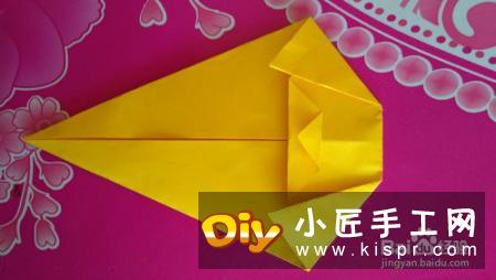 可爱小狗的折法图解 手工折纸小狗的步骤图