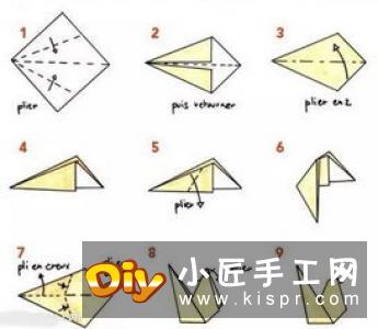 超简单小猫咪折纸图解 幼儿手工折猫咪的折法