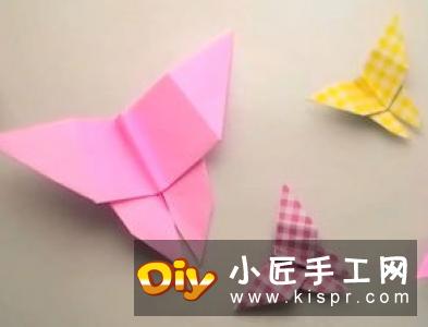 儿童折纸蝴蝶的教程 简单漂亮蝴蝶的折法图解